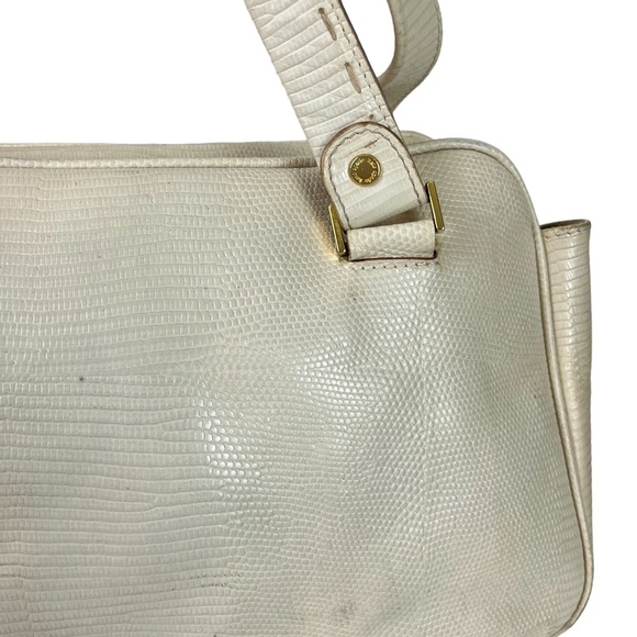 KATE SPADE NEW YORK Genuine Leather Cream Ivory Satchel Handbag Purse Tote - Picture 3 of 16